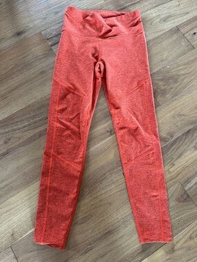 JoyLab Girls' Heathered Orange High-Waist Leggings